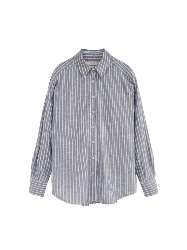 Hemd SHIRT COTOLINO STRIPES W in Blau