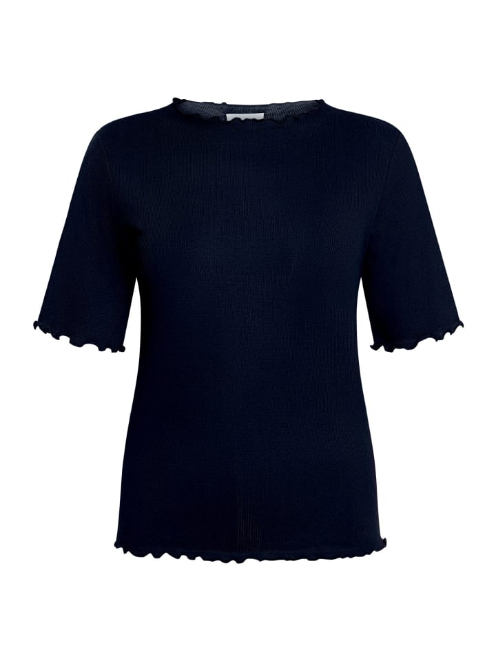 Halbarm-Shirt mit Kragen in Seaborne