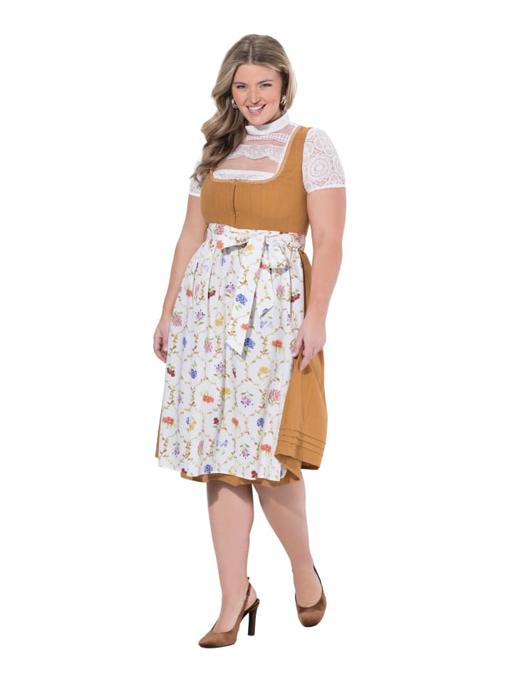 Kleid in goldbraun