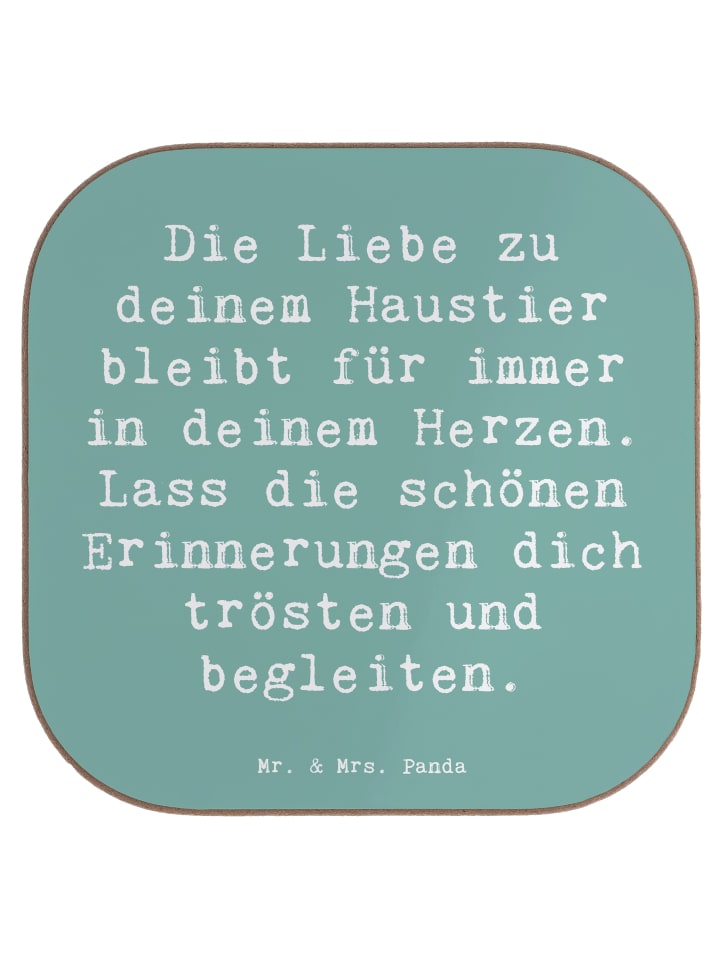 Tisch-Untersetzer Spruch Trauerbewältigung Haus... in Meeresbrise