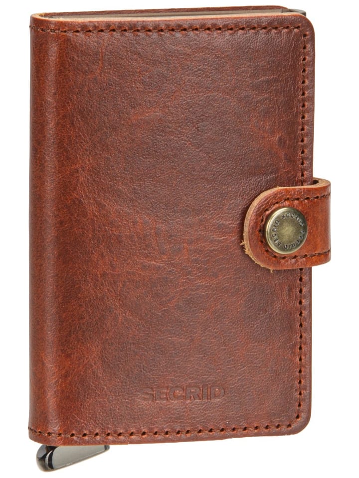 Geldbörse Premium Miniwallet Basco in Whiskey+