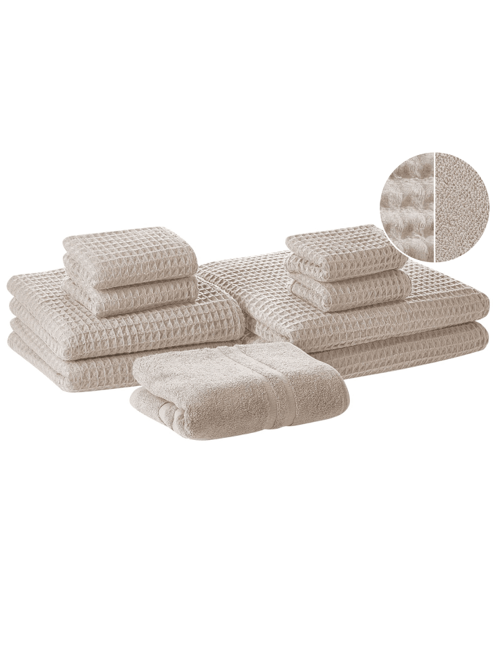 9er-Set Handtuch AREORA in Beige
