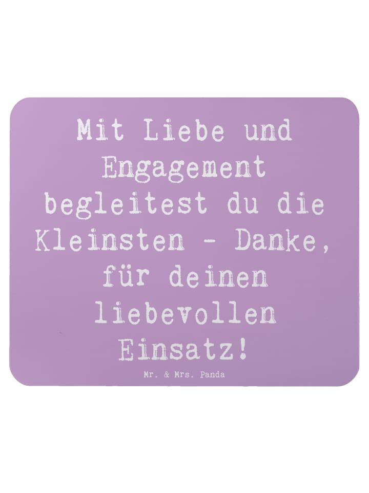 Mauspad Spruch Liebevolle Erzieher mit Spruch in Lavendeltraum