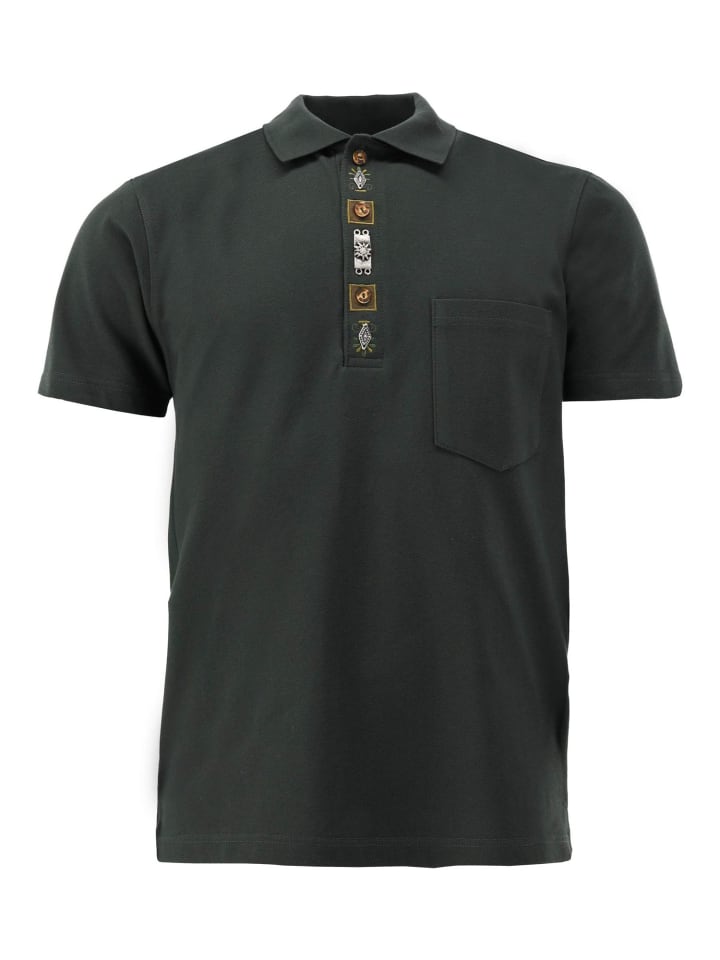 Poloshirt Ibafee in dunkelgrün