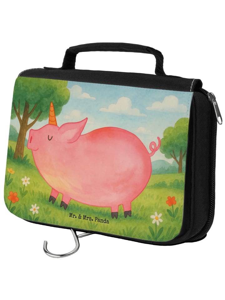 Kosmetiktäschchen Einhorn Schwein Design ohne S... in Weiß