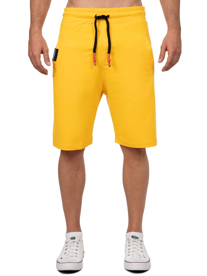 Herren Regular Fit Shorts Mid Waist in Yellow