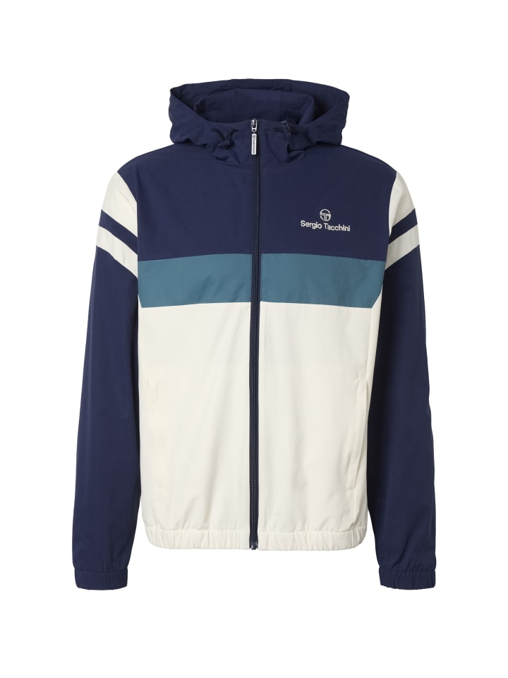 Track Jacket in navy/gardenia