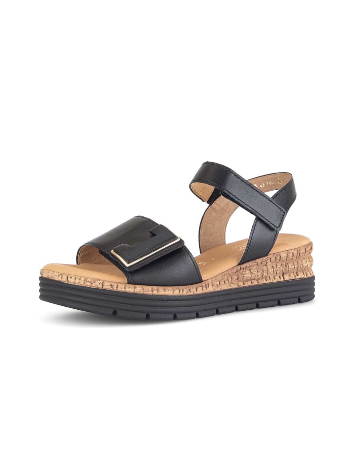 Plateau Sandalen in schwarz