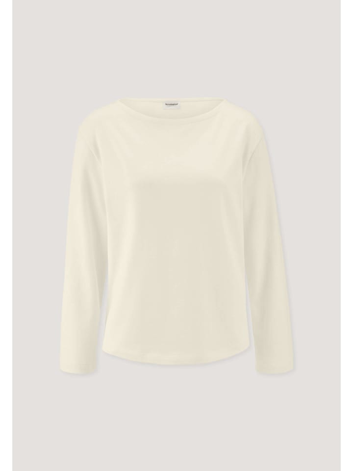 Hessnatur Heavy Jersey Longsleeve Relaxed aus reiner Bio-Baumwolle in natur