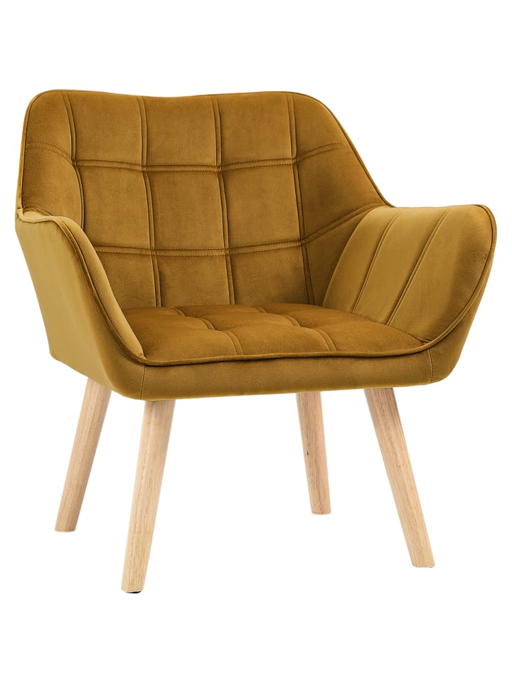 Einzelsessel in Gelb 67L x 61,5B x 71H cm