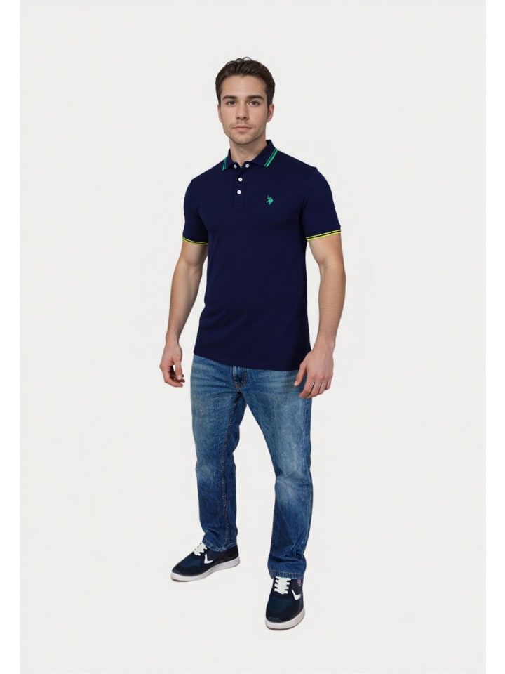Poloshirt in dunkelblau