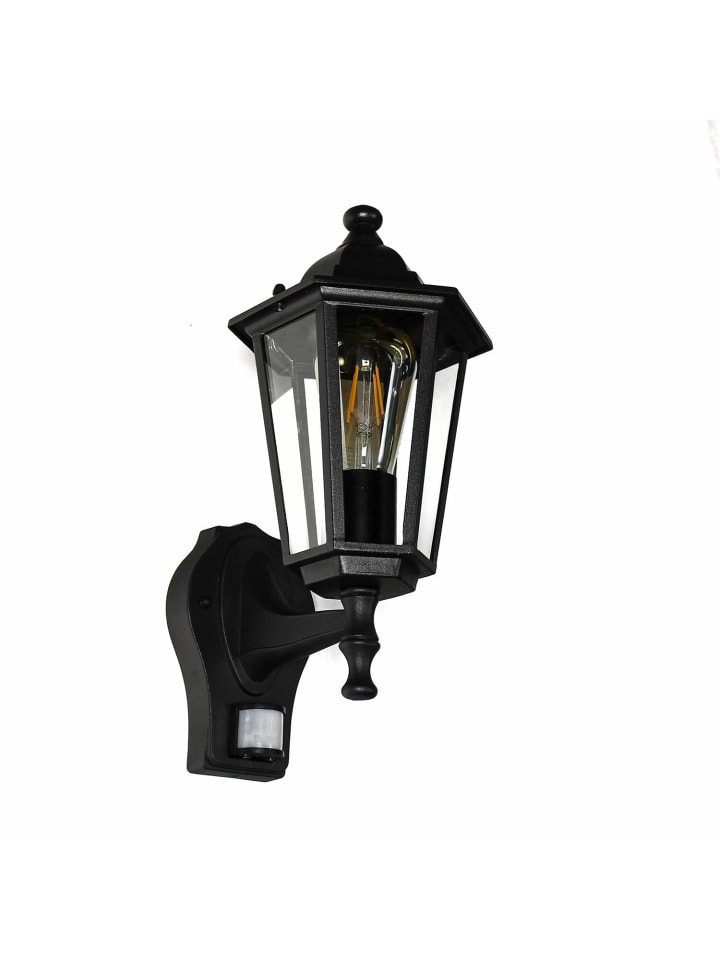 Außen Wandlampe (B)17 x (H)39 cm in Schwarz