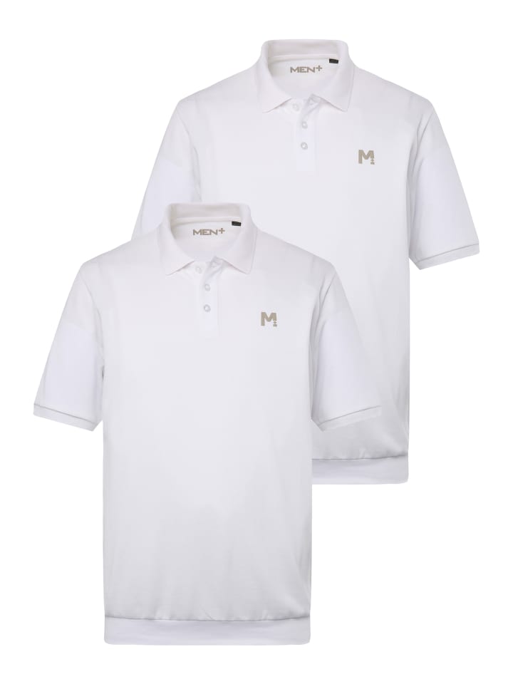 Poloshirt in schneeweiß