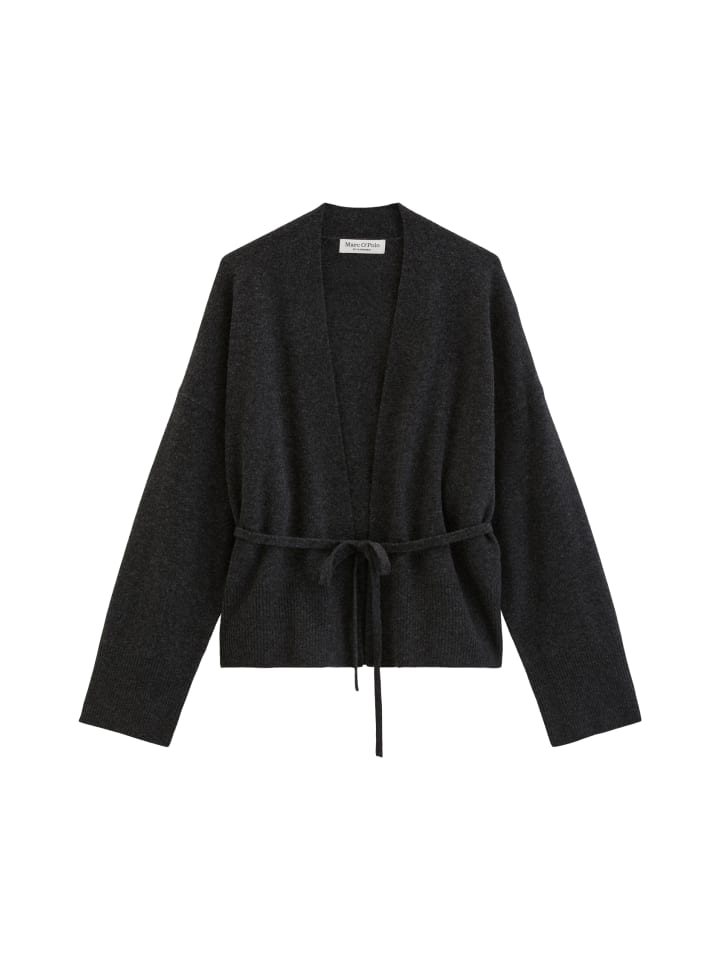 Wickel-Cardigan oversize in Coal Grey Melange