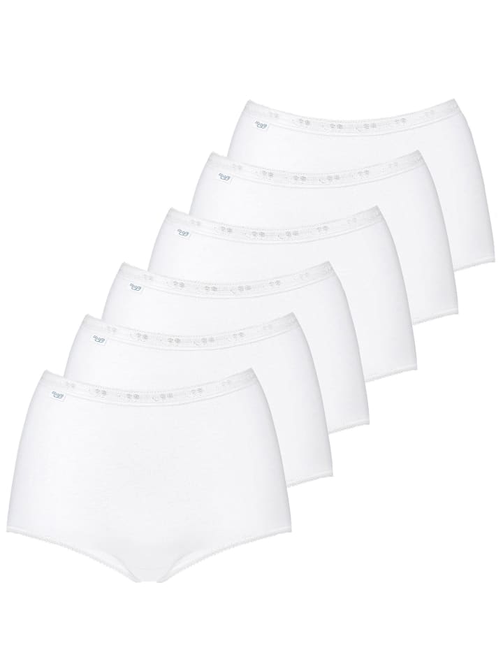 Slip 6er Pack in Weiß