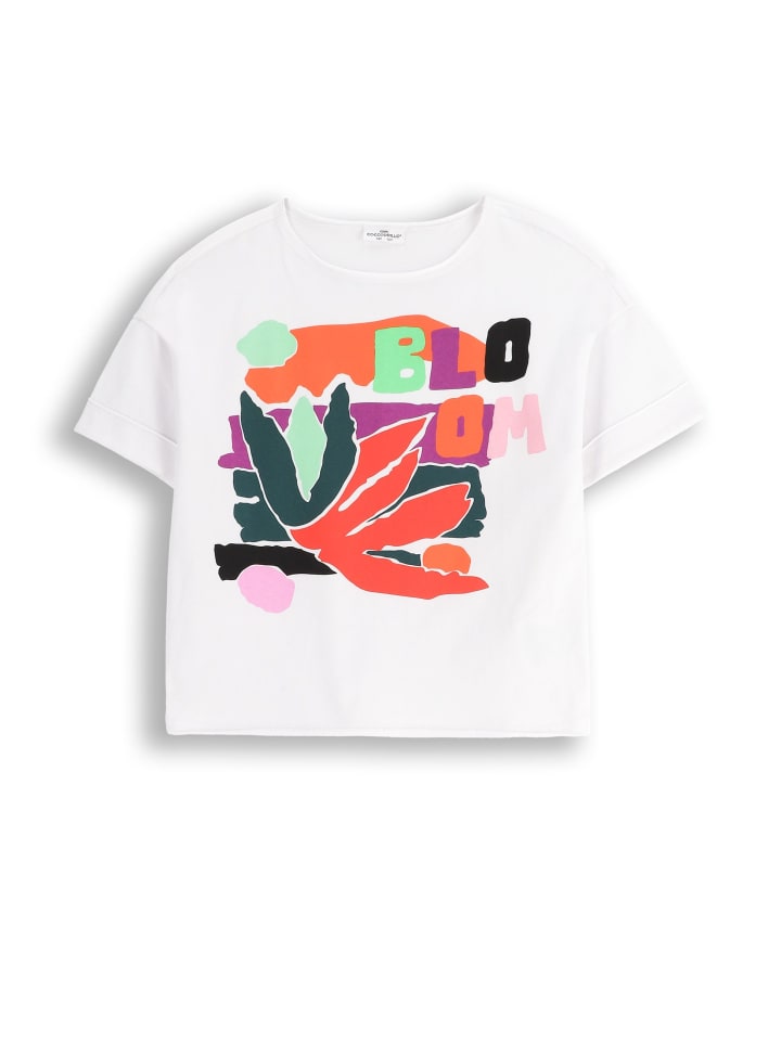 T-Shirt mit kurzen Ärmeln in weiß