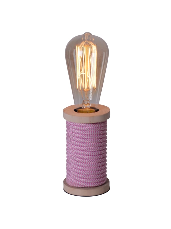 Tischleuchte "MAX" in pink - (L)7 cm x (B)7 cm x (H)26 cm - EEK