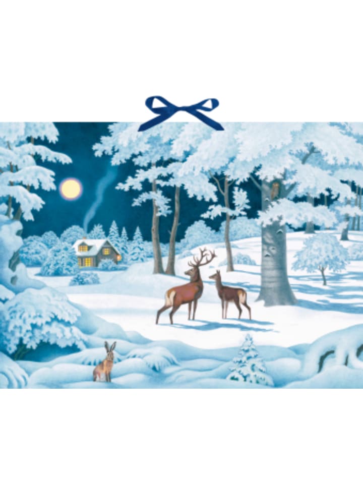 Kalender - Wand-Adventskalender - Wintertiere bei Nacht