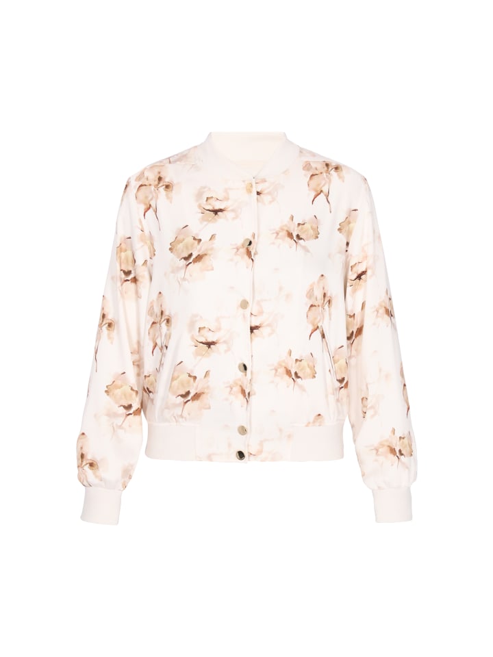 Women Sweatshirt in beige multicolor