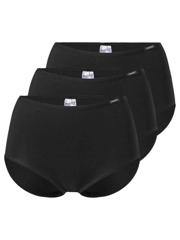 Taillen-Slips (3er Set) Modern-Collection in schwarz