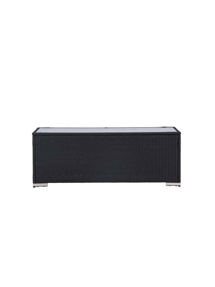 Gartentisch London Schwarz 50 x 120 cm