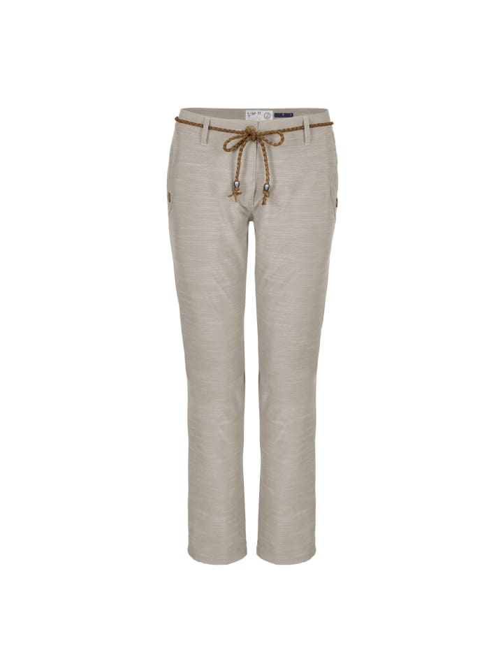 Sommerhose Damen mit Gürtel in beige