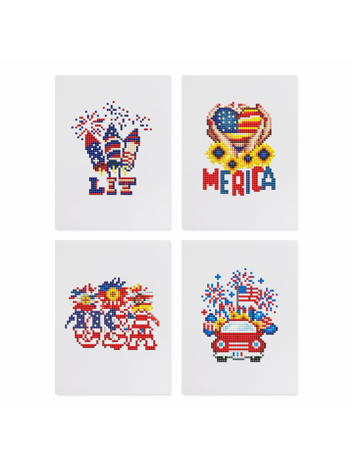 Mini Diamond Painting Minis 4er Set-"MAGA"