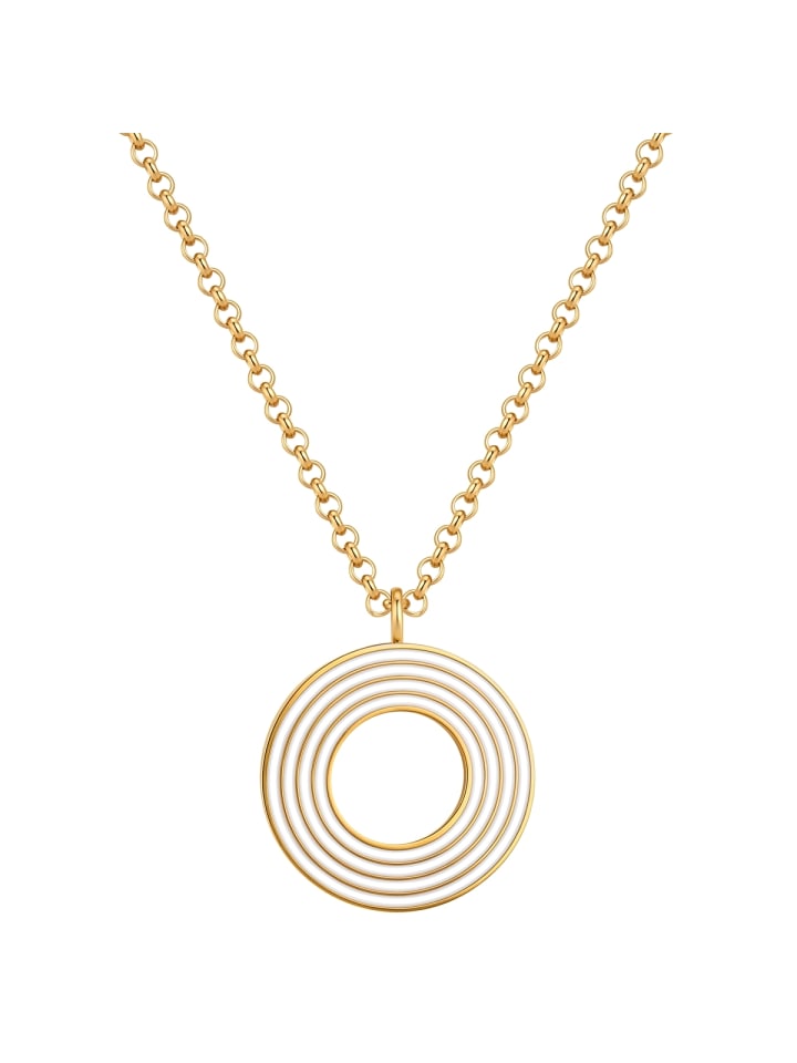Kette Buchstabe O aus Edelstahl in gelbgold