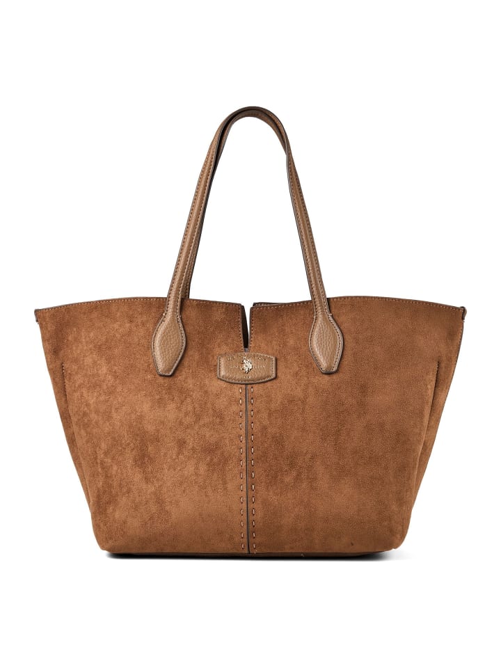 Chestnut Schultertasche 46 cm camel suede