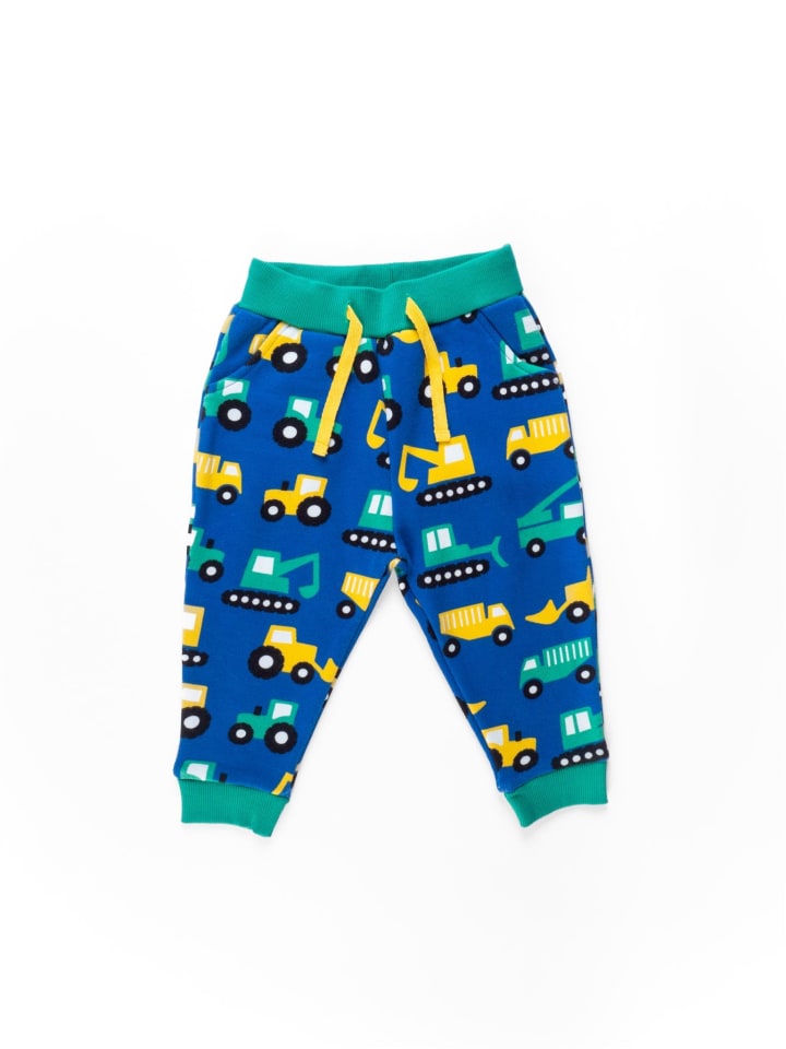 Jogginghose mit Bagger Print in blau