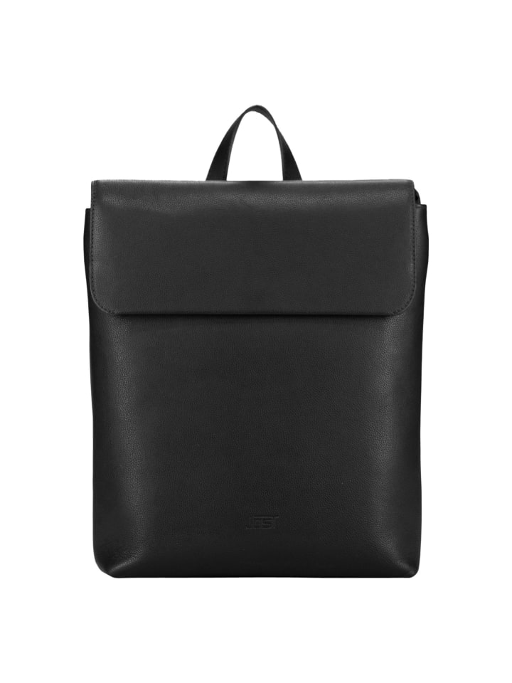 Lysa Daypack Leder 39 cm Laptopfach black