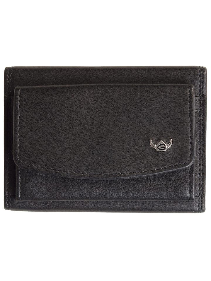 Polo Geldbörse RFID Leder 9,5 cm schwarz