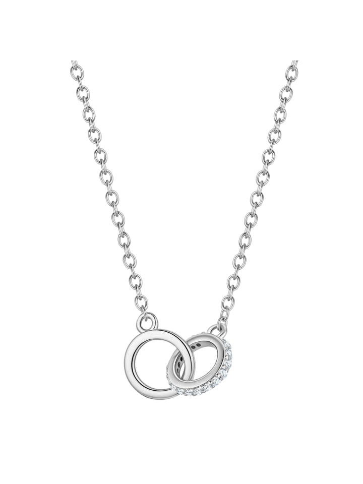Kette aus Sterling Silber mit Zirkonia in silber