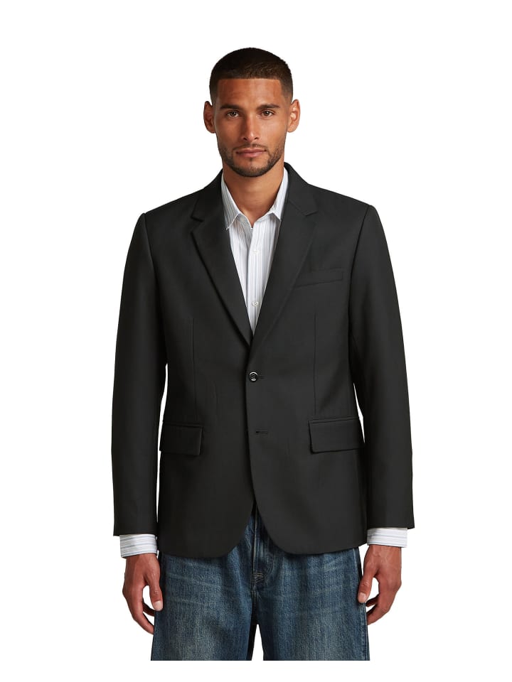 Einreihiger Blazer dk black
