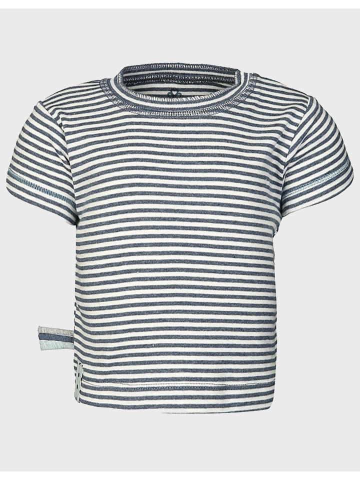 Baby Kurzarm T-Shirt in Indigo Melange