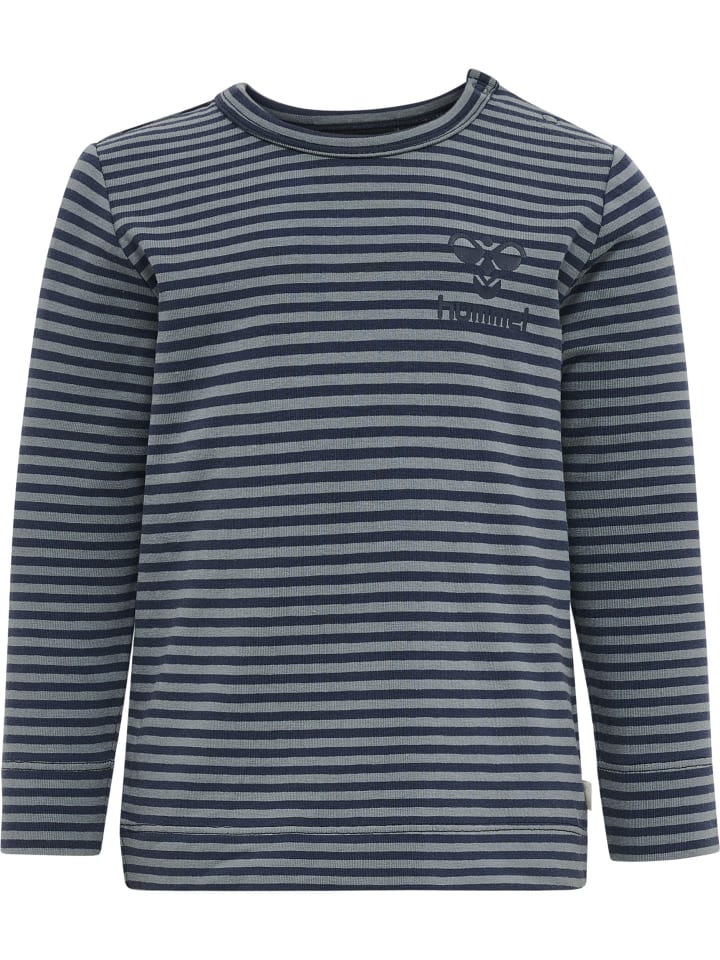 Druckknopf T-Shirt Hmlmulle Lebensstil Jungen in BLACK IRIS
