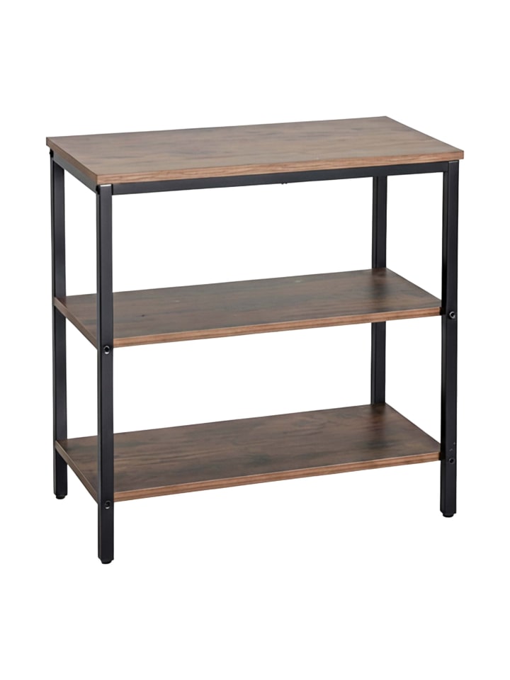 Nachttisch in Braun/ Schwarz - (B)60 x (H)61 x (T)30 cm