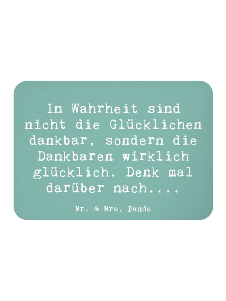 Magnet Spruch Dankbarkeit für kleine Dinge mit ... in Meeresbrise