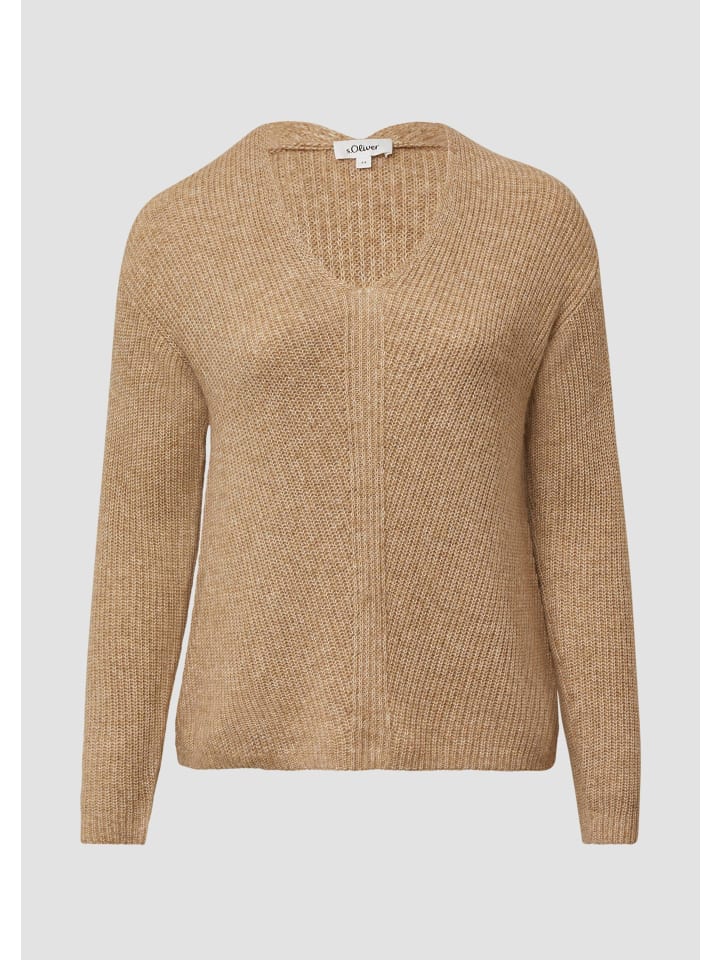 Strickpullover in 83W3_hellbraun