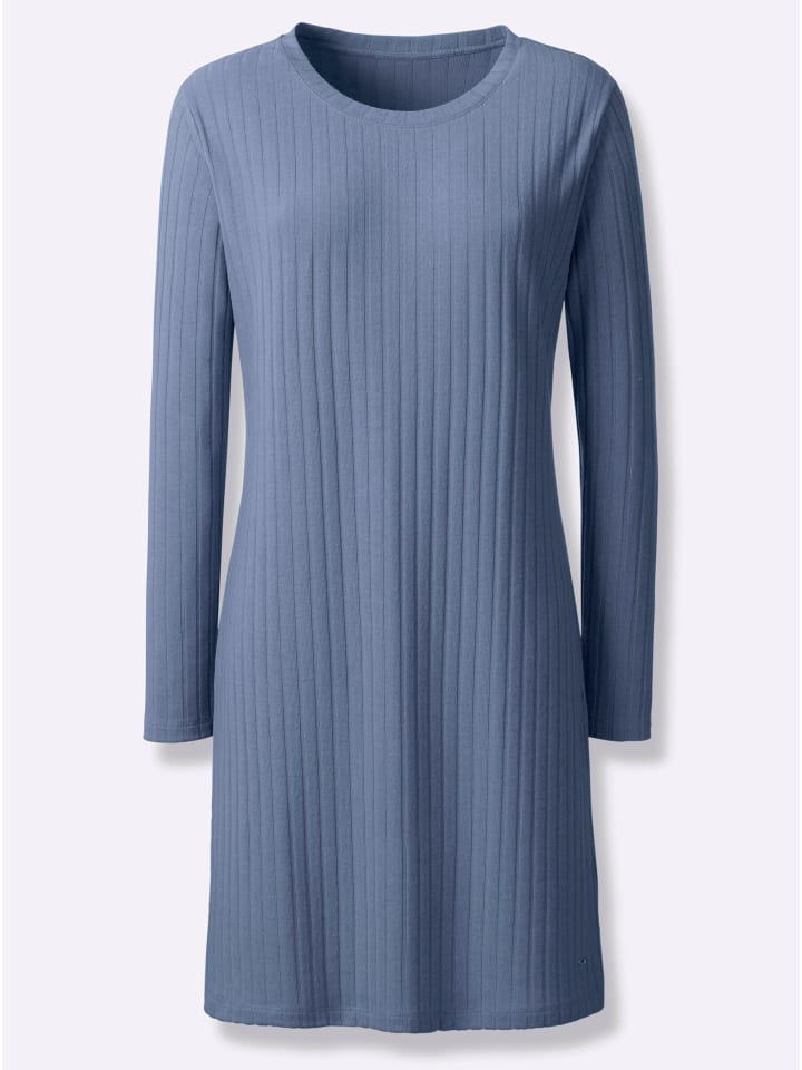 Longshirt in taubenblau