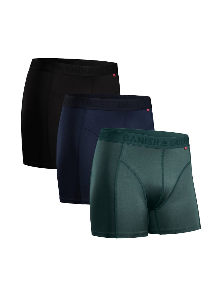 Boxershorts Sports Trunks in black/blue/green