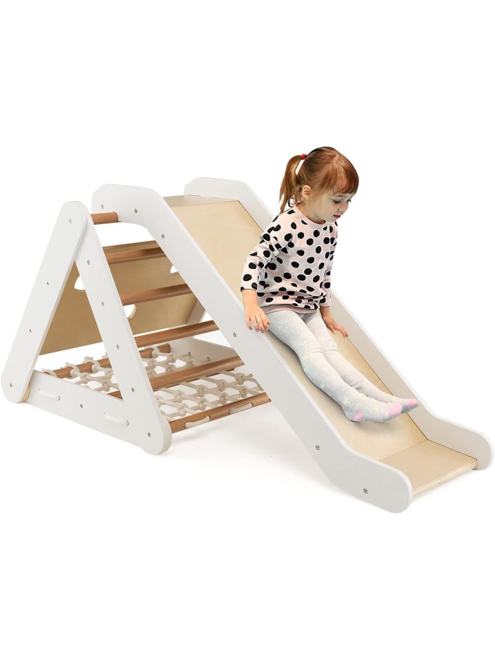 COSTWAY Klettergerüst mit Rampe in Weiß günstig kaufen | limango