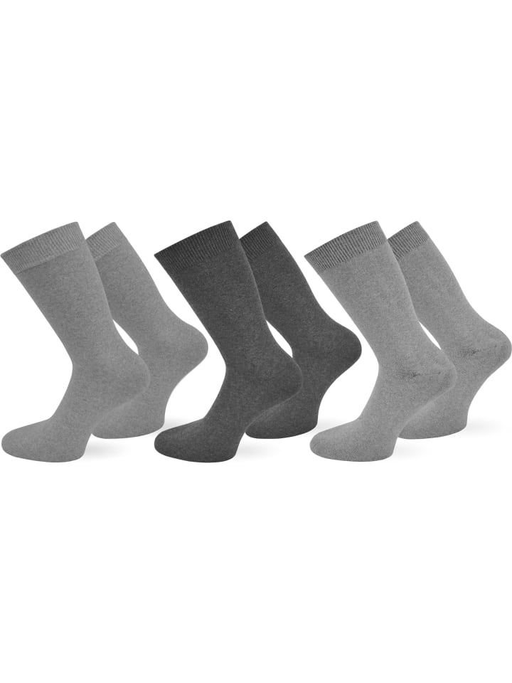 6 Paar Herrensocken For Men in Grau sortiert