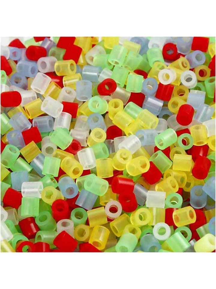 Bügelperlen Ø 5mm, 1.100 Stk., Transparent Mix - ab 5 Jahren