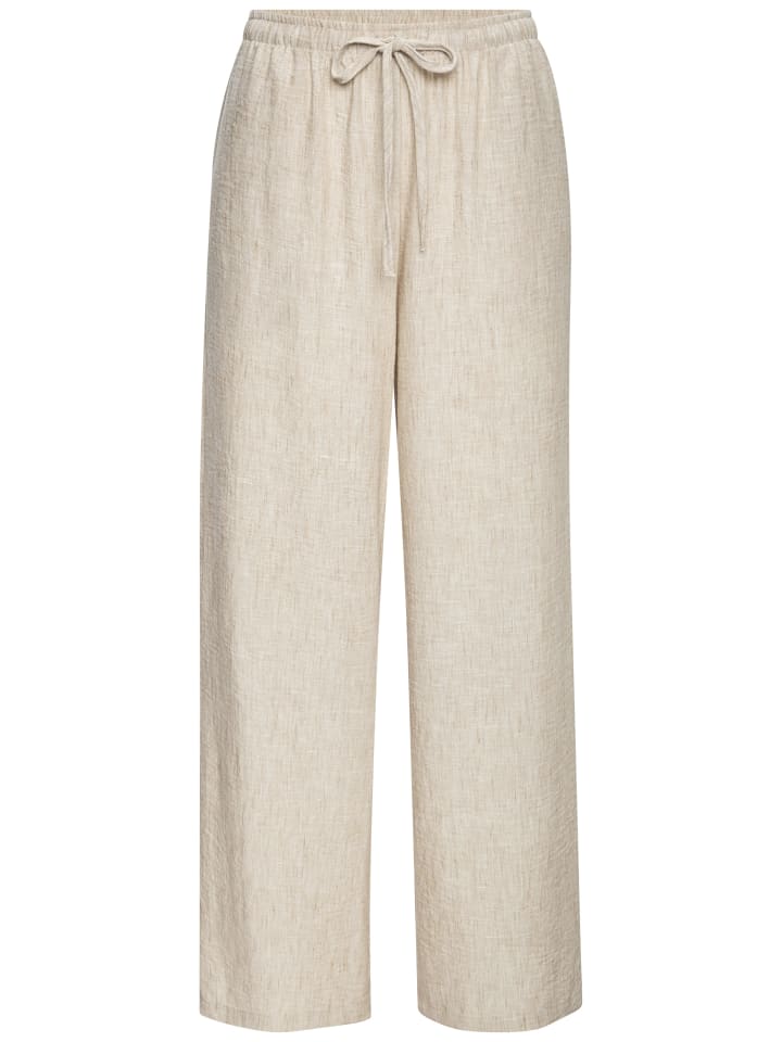 Schlupfhose in beige meliert