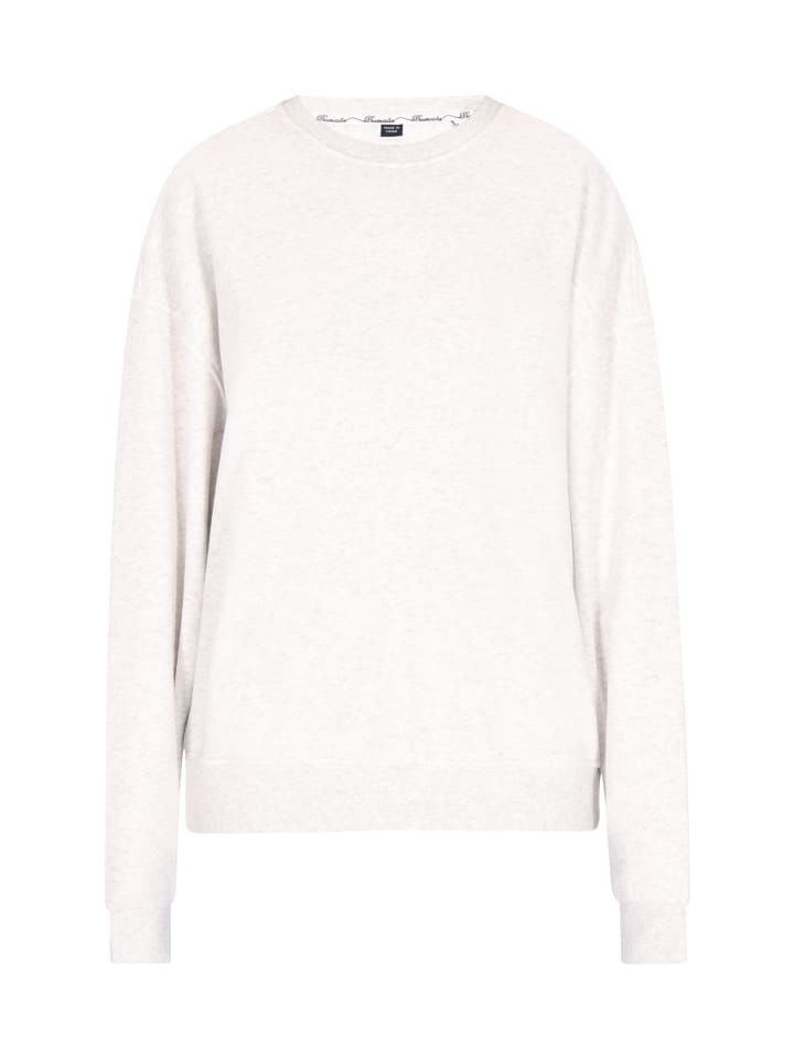 Damen Sweatshirt in Wollweiss Melange