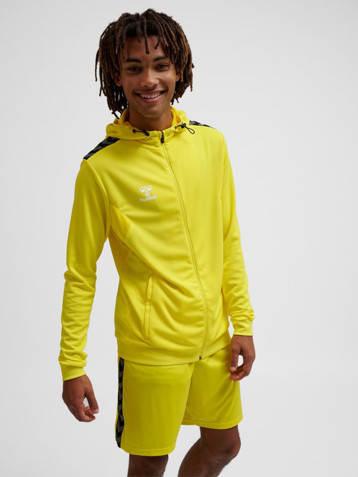 Reißverschluss Kapuzenpullover Hmlauthentic Herren in BLAZING YELLOW