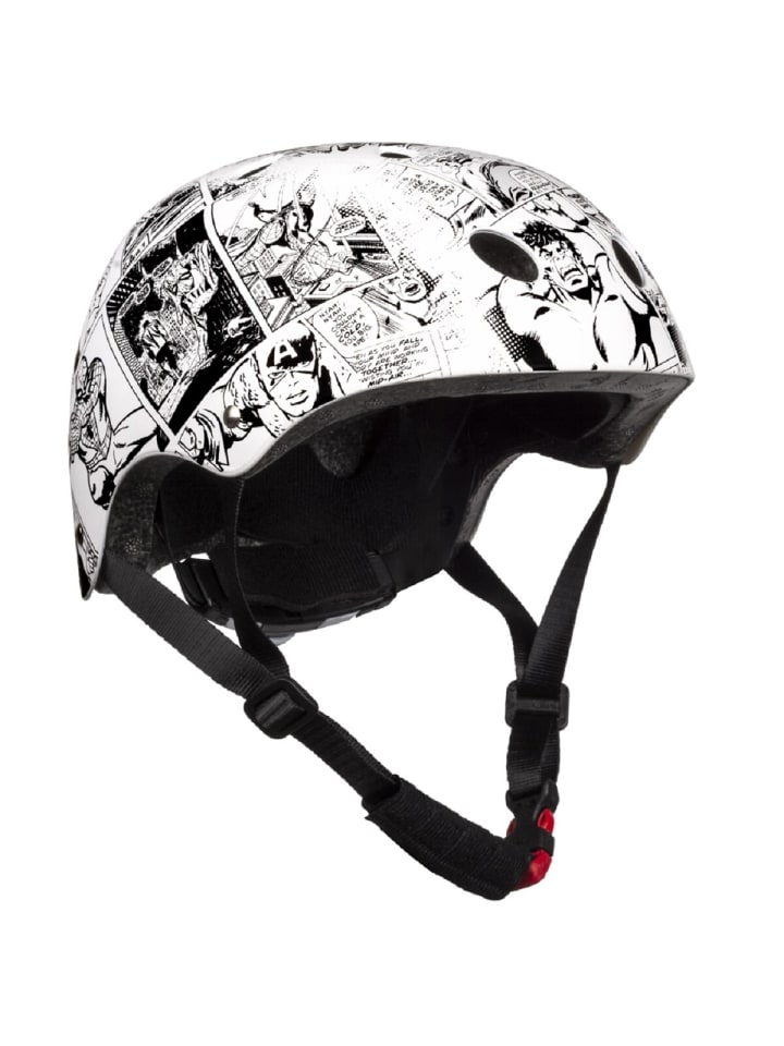 Avengers Helm für Fahrräder & Scooter - EN 1078 zertifiziert 52-56 in Weiß