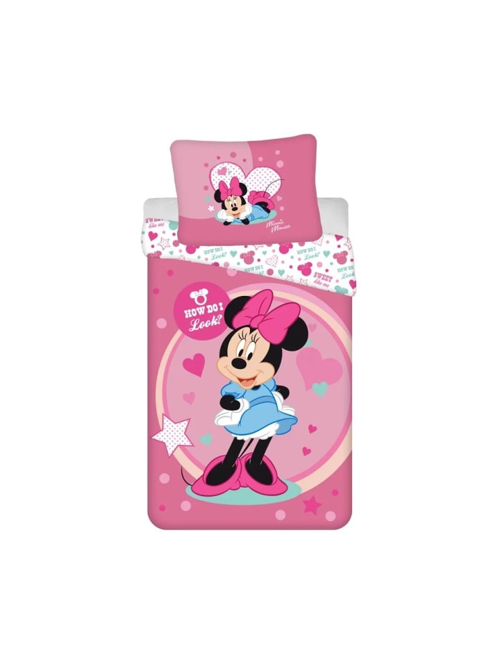 Minnie Look Bettwäsche 140×200cm, 70×90 cm Mikrofaser