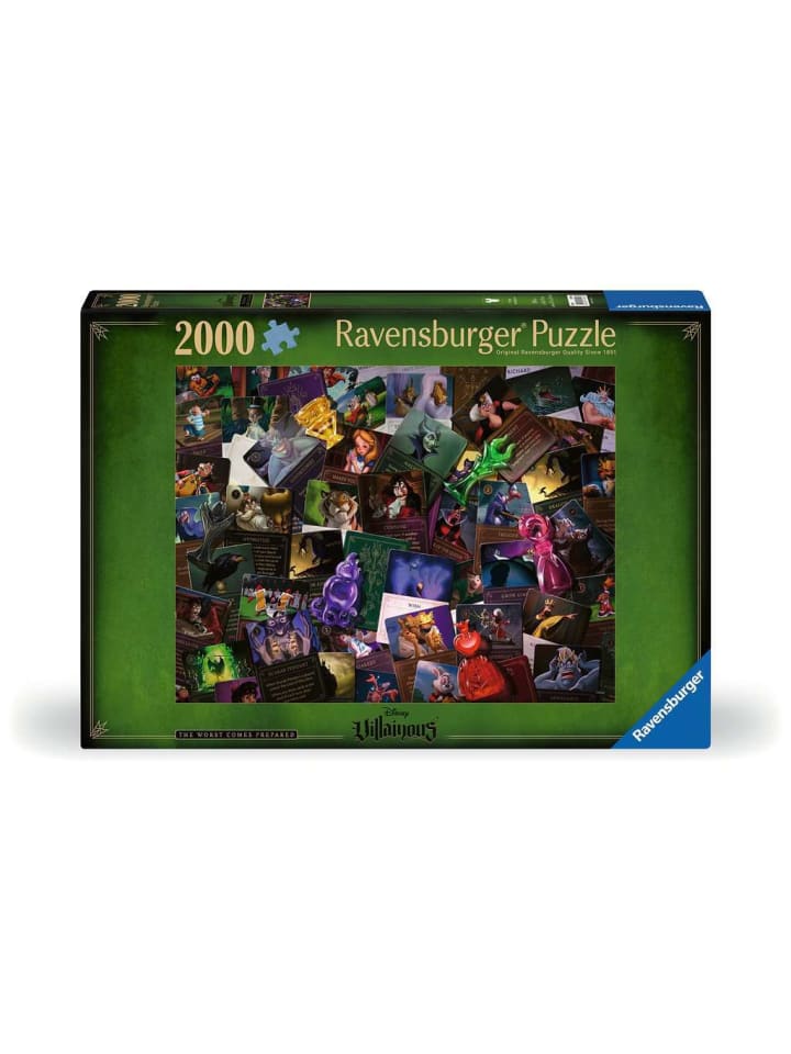 Ravensburger Puzzle 2.000 Teile Alle Bösewichte an einem Ort in bunt